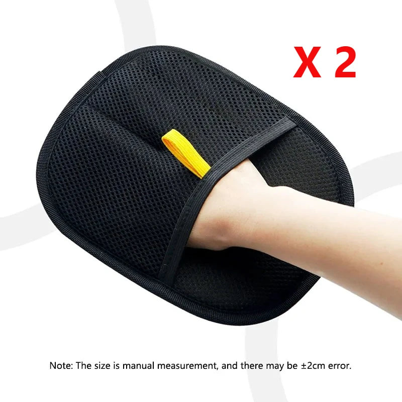 2x Pet Hair Removal Tools Reusable Gloves Pet Double Sided Beauty Gloves Carpet Removal Pet Fur Hair Pet Supplies Sofa Carpet Home